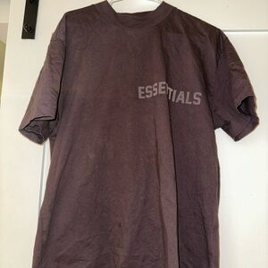 Essentials Dark Brown Short Sleeve Tee